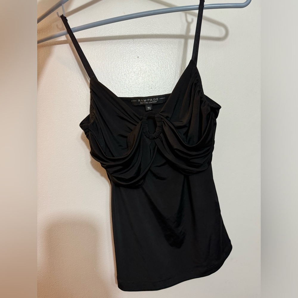 Rampage Juniors Black Tank with Adjustable Straps
